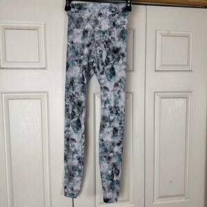 Lululemon Athletica Patterned Align Leggings - Blue and Gray Floral